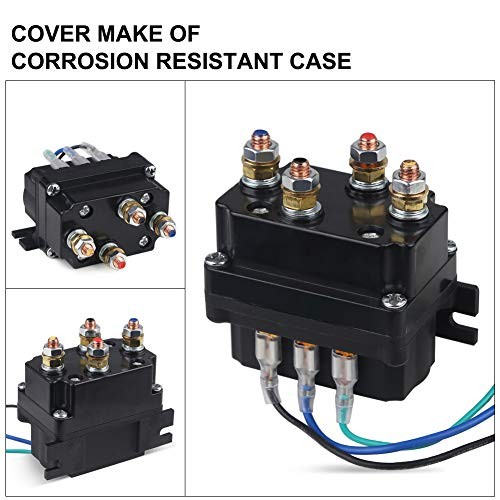 12V 250A Winch Solenoid Relay Contactor+2pcs Wireless Winch Remote Control