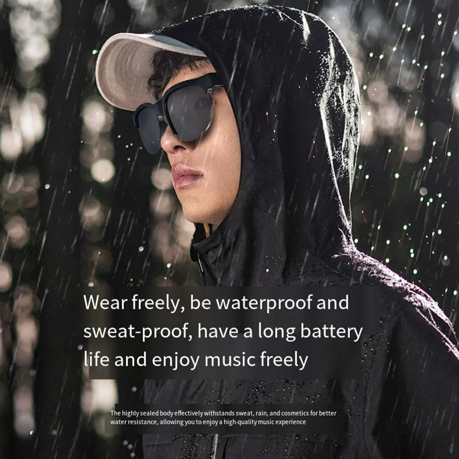 Wireless Glasses Headset For Hands Free Audio Streaming And Stable Connectivity