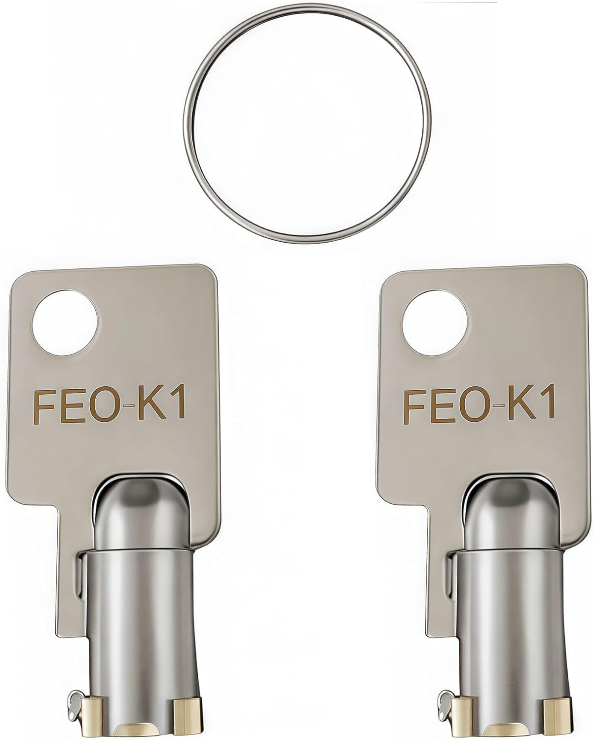 2 Pcs FEO-K1 Elevator Key K1 Fire Service Keys Recall Reset Keys Factory Stampe