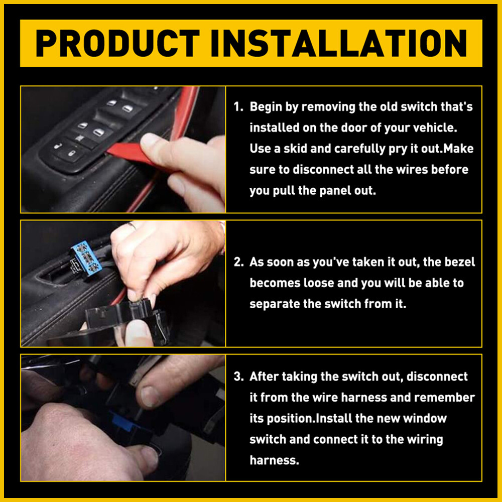 Driver Side Power Window Mirror Control Switch For 2015-2019 Dodge Charger Sedan