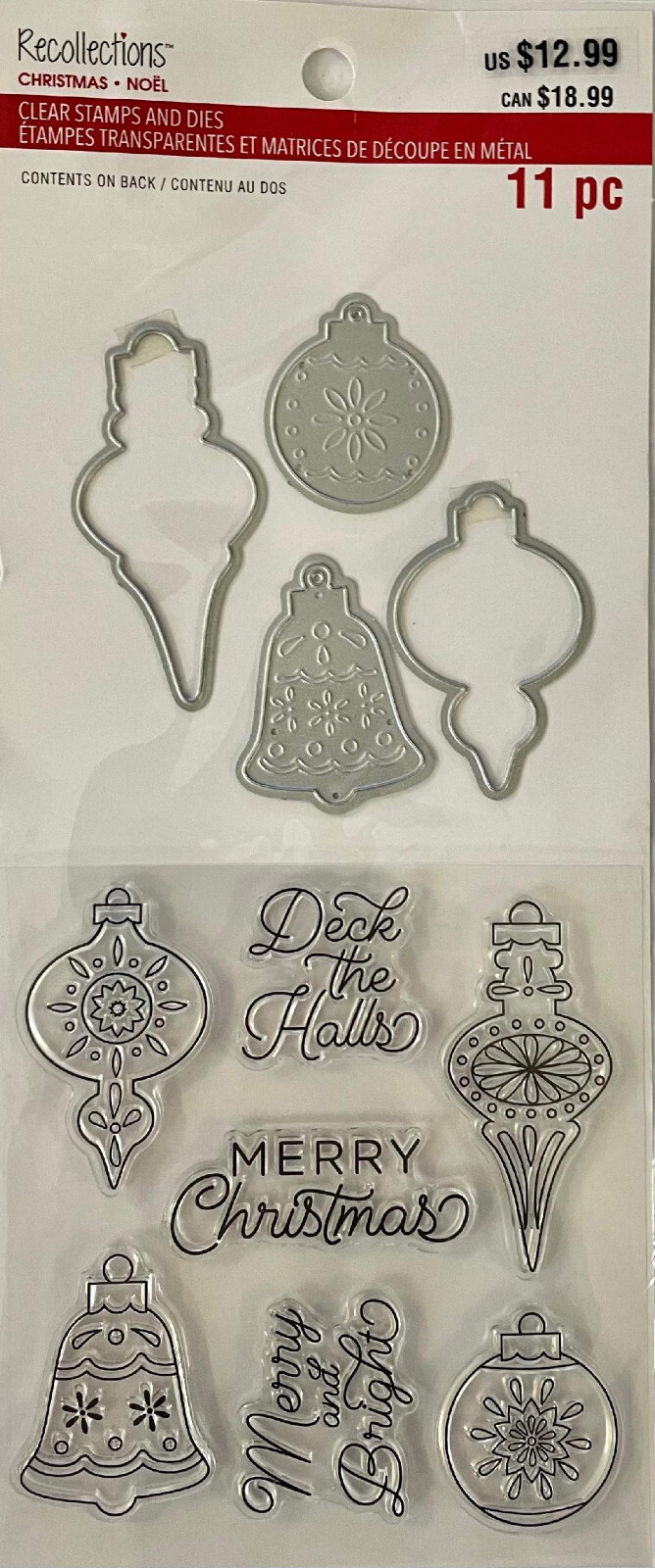 Recollections Ornaments Stamps & Dies Christmas Holidays Winter 11 pc Set