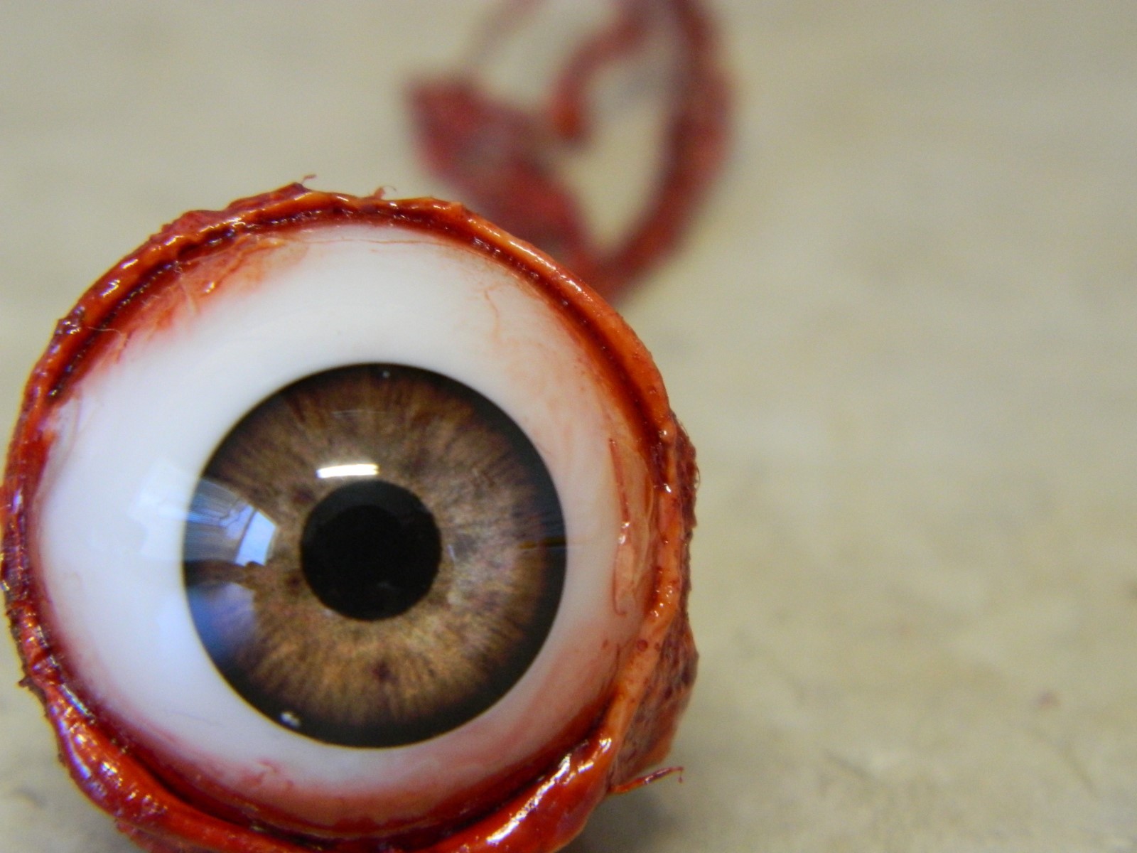 HALLOWEEN HORROR Movie PROP RIPPED OUT EYEBALL Gray!