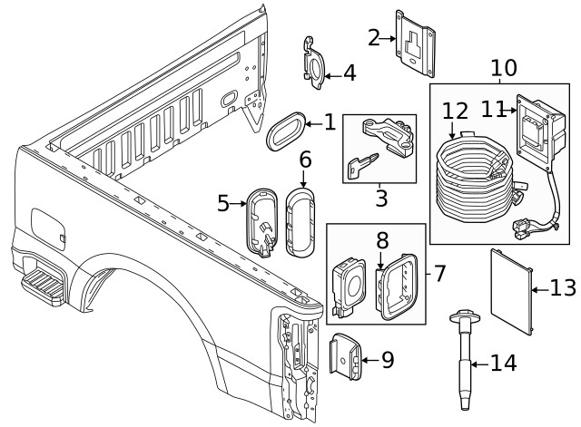 Genuine Ford Panel High Voltage Power Soc PC3Z-19A464-B