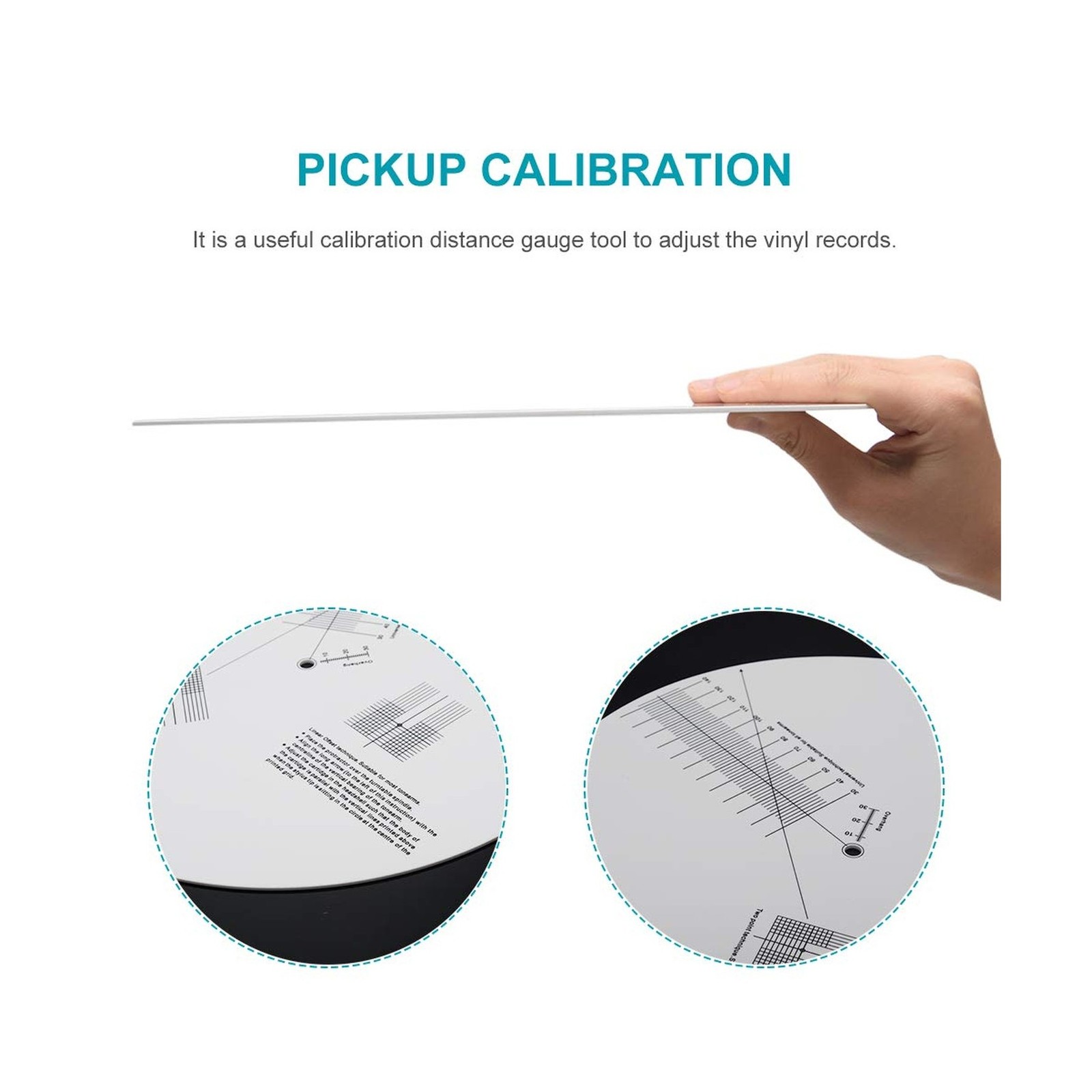 Acrylic Turntable Mat Cartridge Alignment Protractor Phonograph... FAST USA SHIP