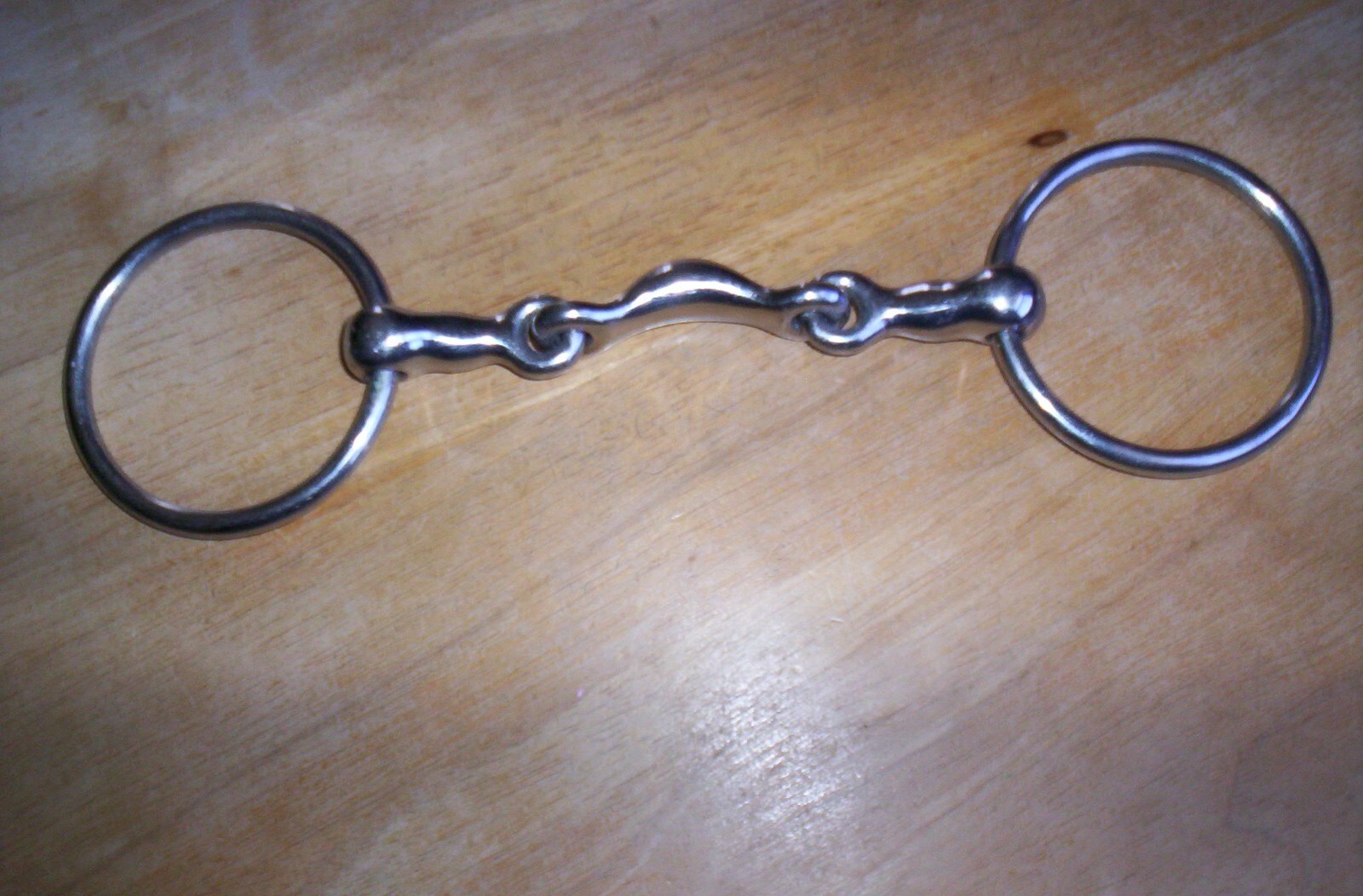 Used Stainless Half Moon Link Loose Ring Bit 4 3/4" Mouth