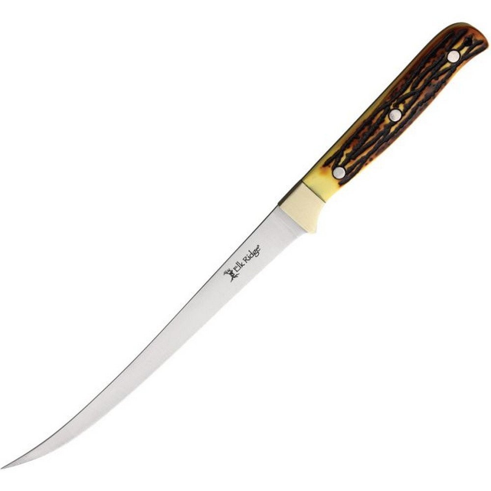 Elk Ridge 3Cr13 Steel Stainless Fillet Blade POM Handle Fixed Knife - ER-146