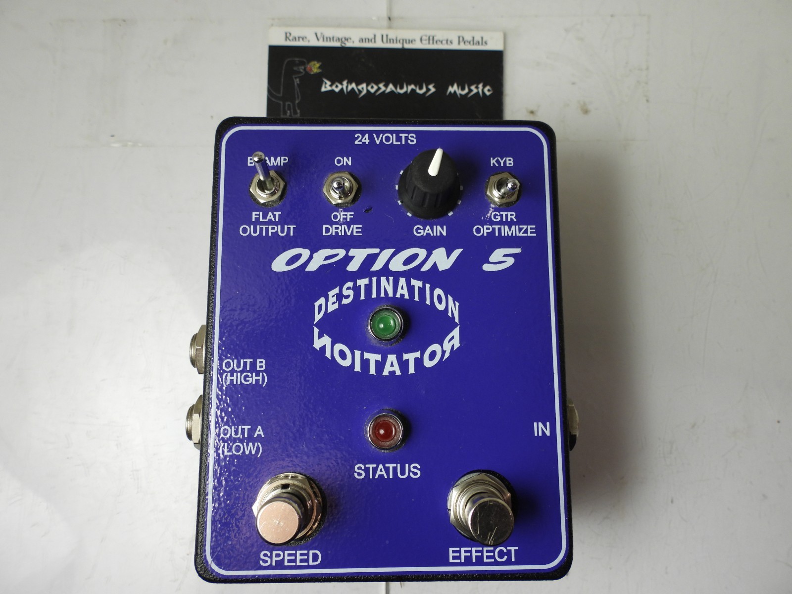 Option 5 Destination Rotation Stereo Rotating Speaker Leslie Effects Pedal