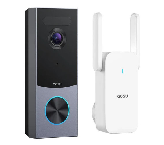 Aosu R1 Ultra 5MP UHD Wireless or Hardwired Video Doorbell
