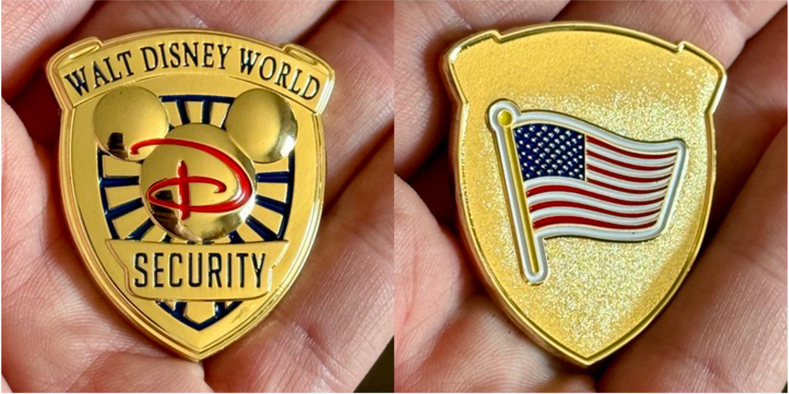 Walt Disney World Security Department American Flag Challenge Coin