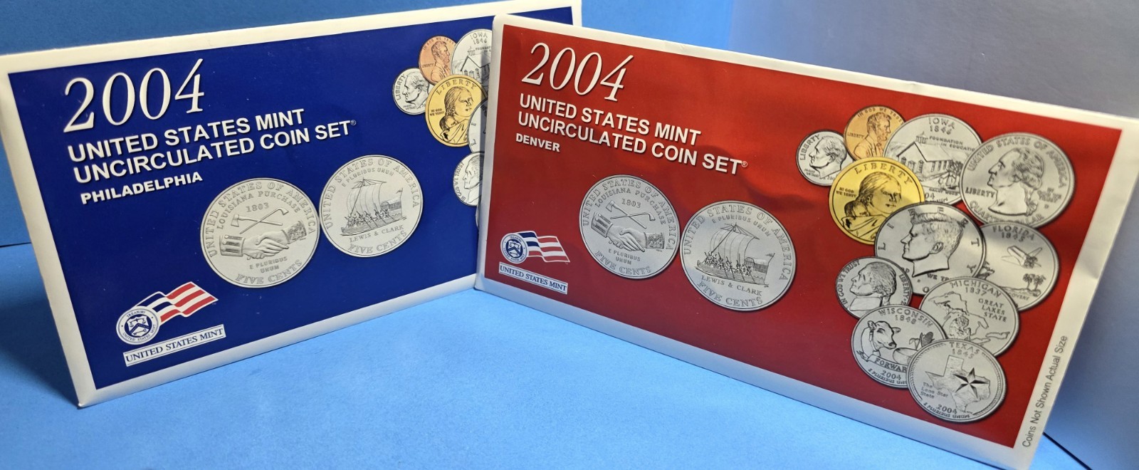 2004 P+D United States Mint Uncirculated Coin Set OGP/COA