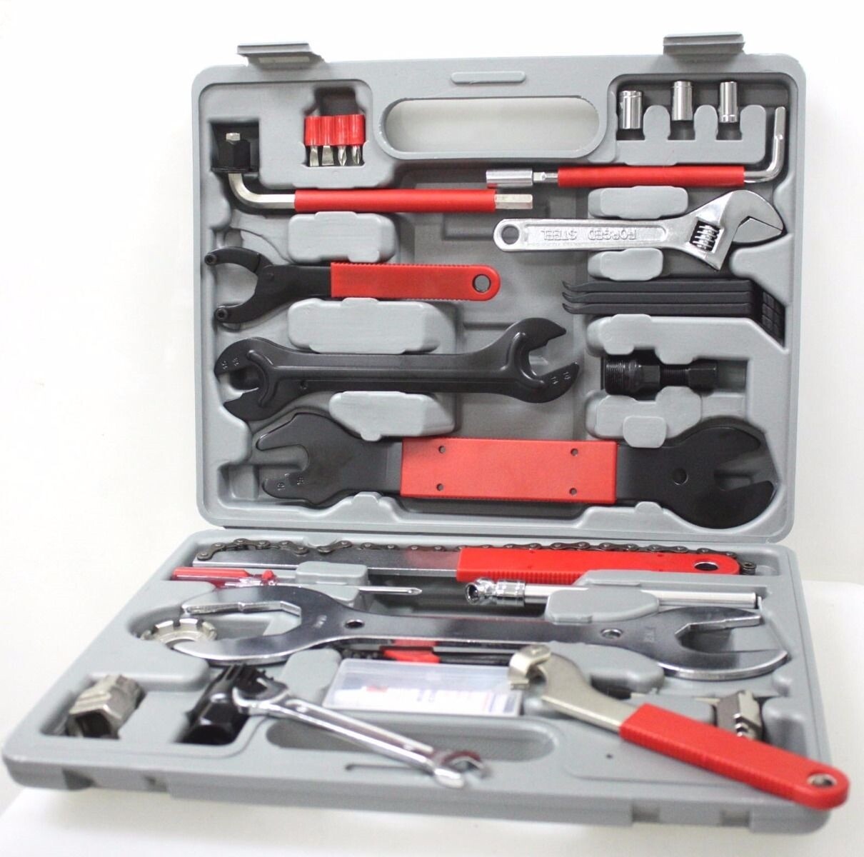44PC MULTI-FUNCTION BICYCLE BMX BIKES REPAIR TOOL KIT SET HOME MECHANIC TOOLS