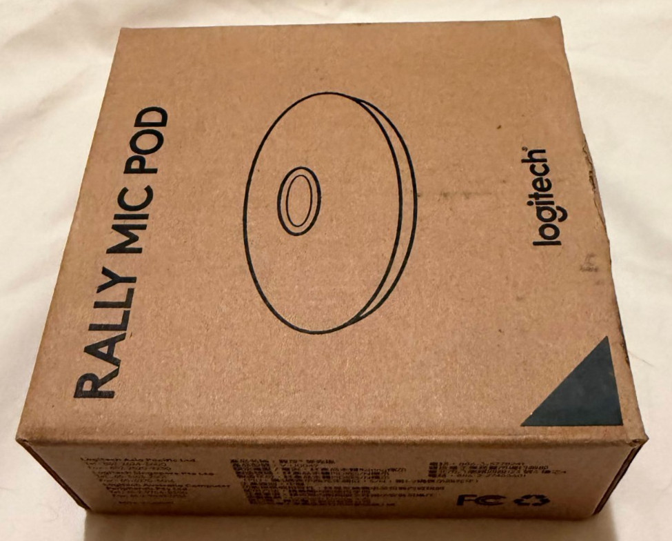 LOGITECH 989-000430 Rally Mic Pod (Graphite) w/ Mount 952-000002 Combo
