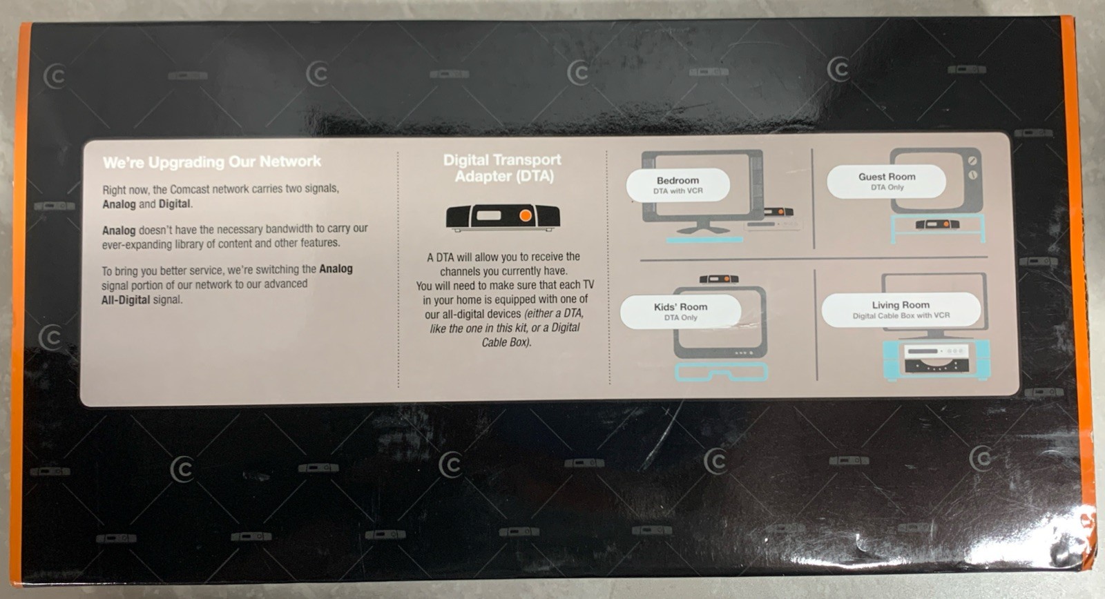 Xfinity Comcast Digital Transport Adapter Self-Installation Kit DCI105COM1 New!