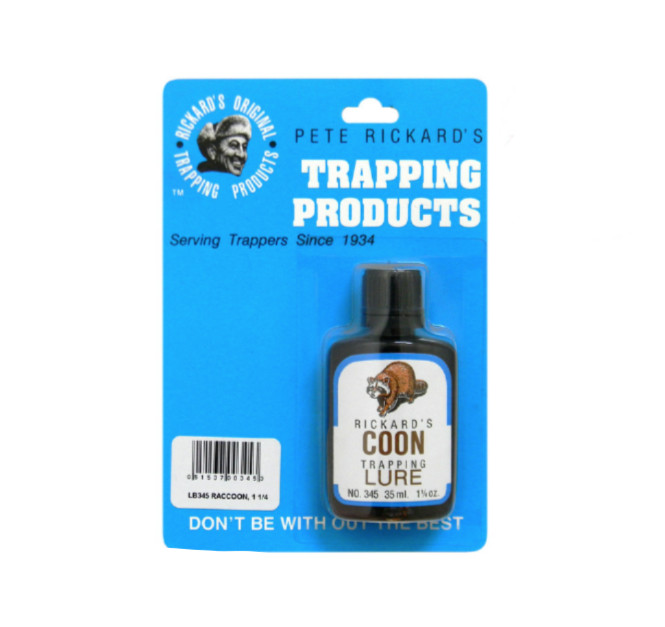 PETE RICKARD - NEW LIQUID 1 1/4 OZ RACCOON TRAPPING LURE - LB345