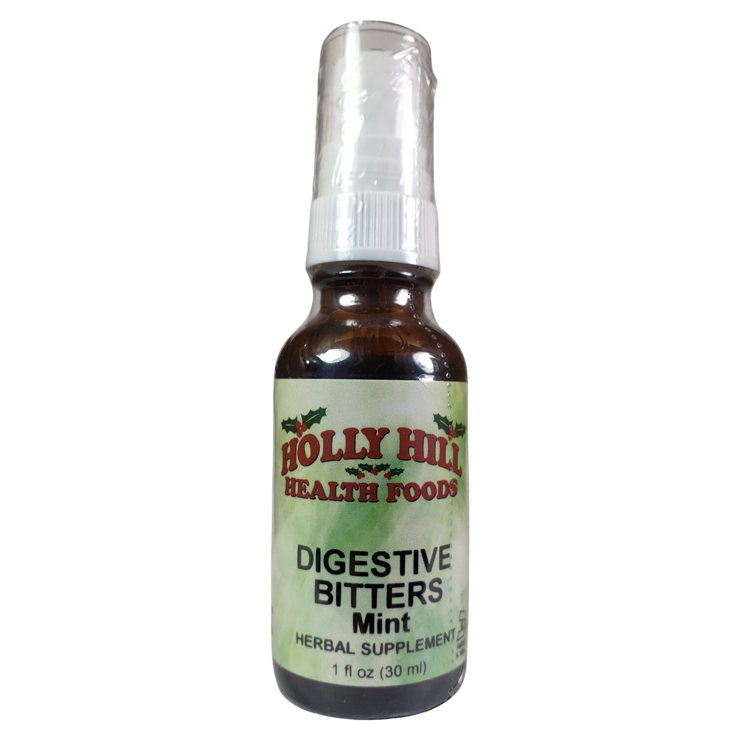 Holly Hill Health Foods Digestive Bitters, Mint, 1 Fluid Ounce