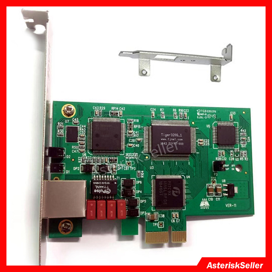 TE110PE Asterisk Card T1 Card E1 Card FreePBX Vitapbx Issabel PRI PCIE Adapter