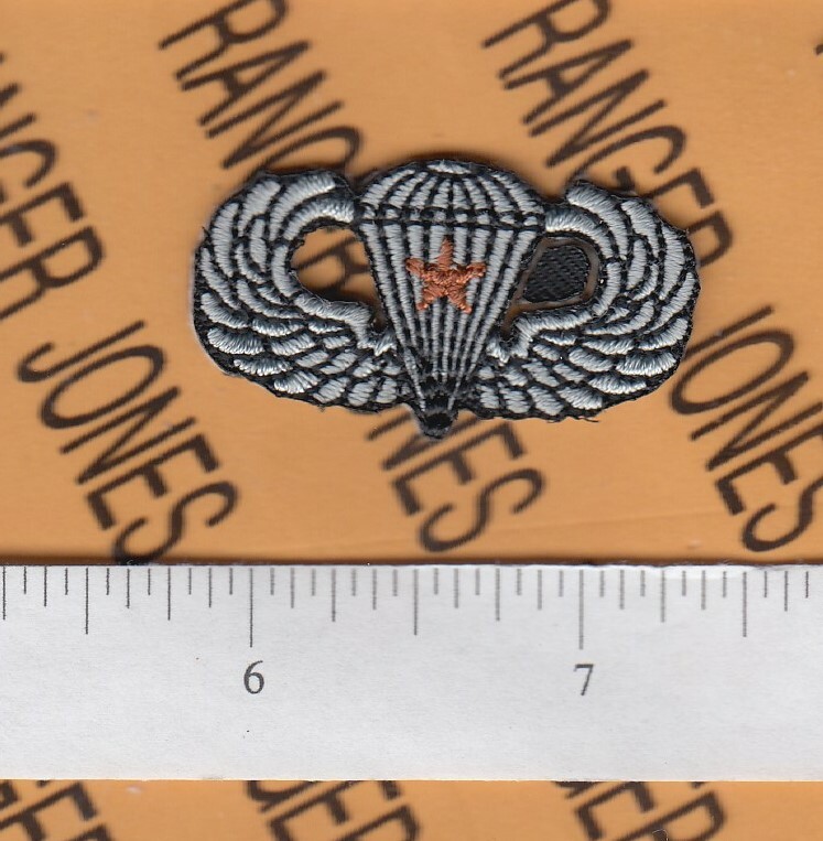 US Army Airborne parachute wing 1.5" COMBAT Jump cloth qualification award patch