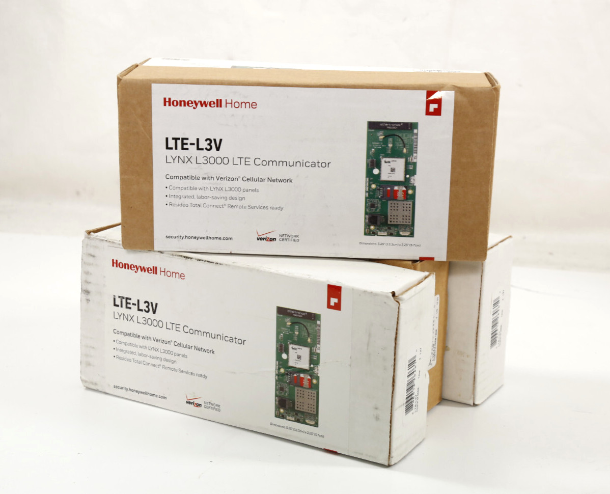 LOT of 5 Honeywell Home LTE-L3V 4G LYNX L3000 LTE Communicator Verizon *NEW*