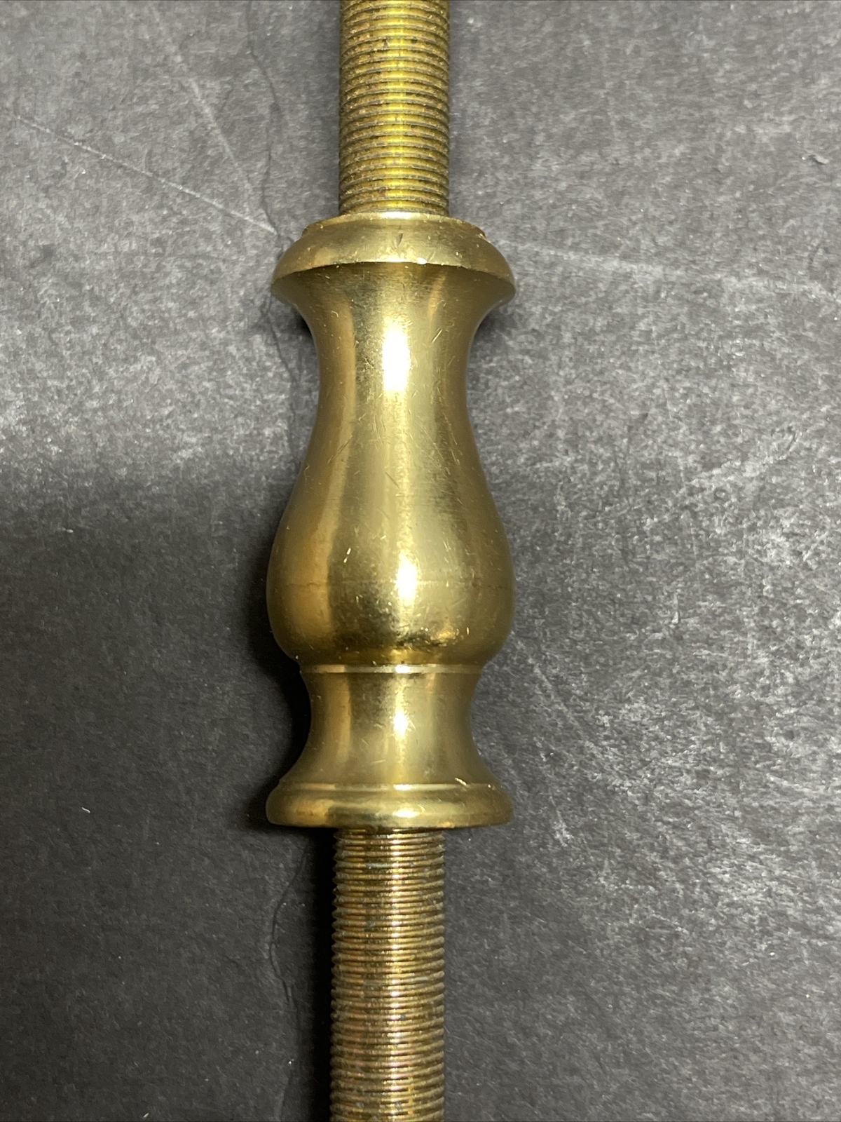 1/8 IPS- FEMALE THREADED 2” INCH TURNED NECK UNFINISHED BRASS 7/8 INCH WIDE