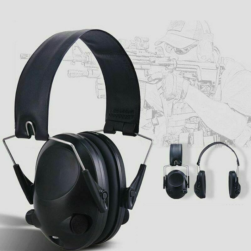 Folding Electronic Hearing Protection Ear Muffs Noise Blocking Hunting Shooting