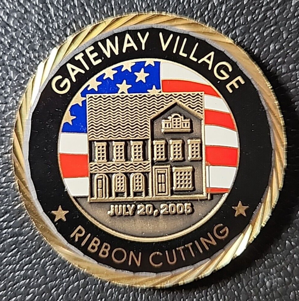 Metal COIN Gateway Village Military Housing Ribbon Cutting July 20, 2006