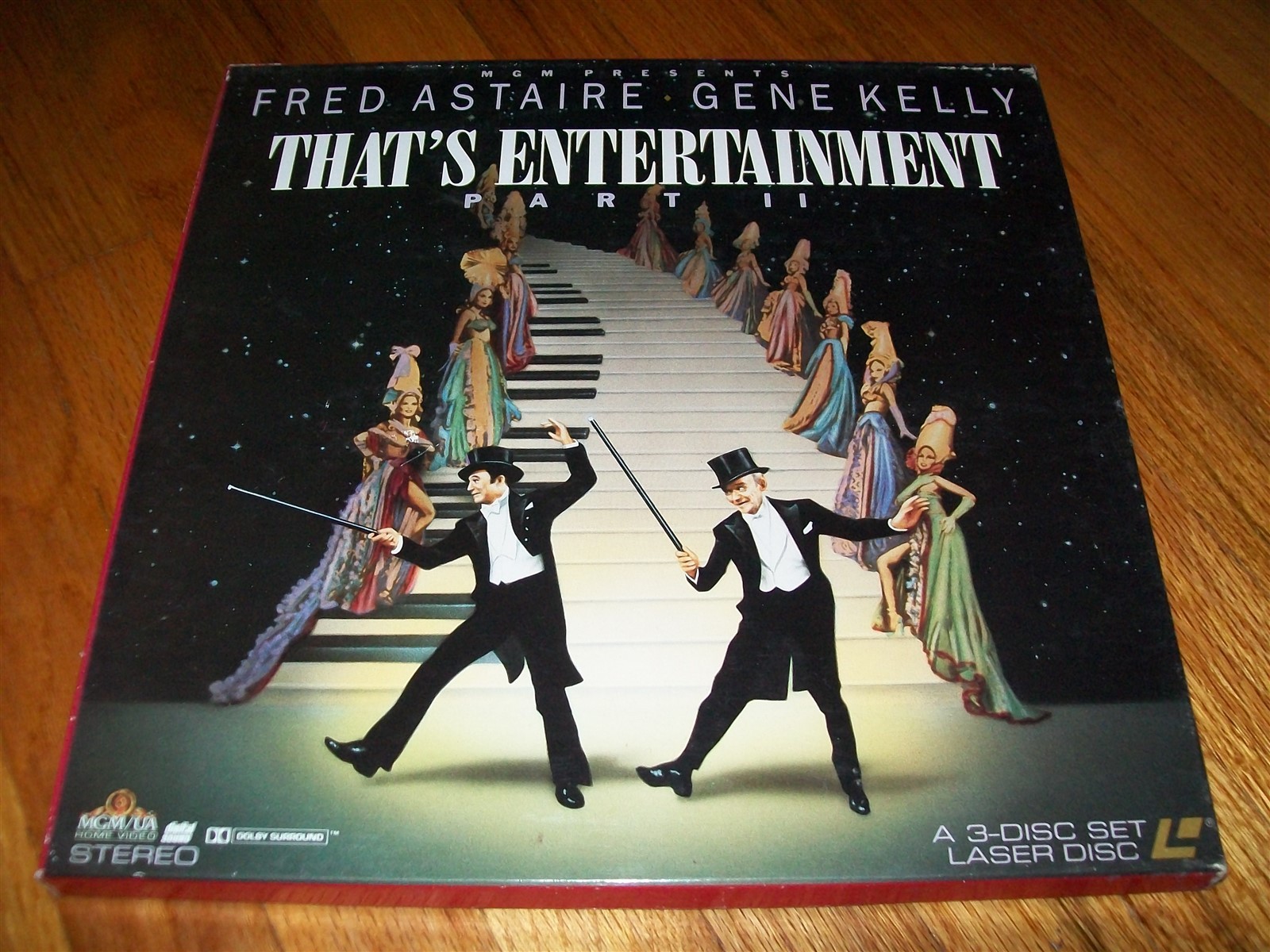 THAT'S ENTERTAINMENT PART II 3-Laserdisc LD BOXED SET VERY GOOD CONDITION RARE!