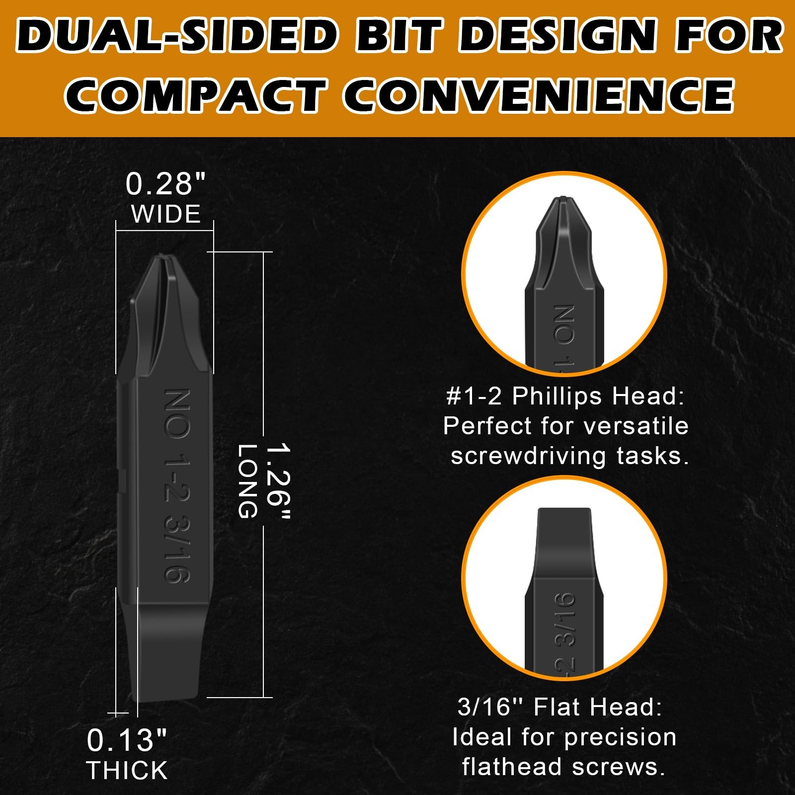 6Pack DoubleSided Screwdriver Bits Compatible with Leatherman MultiTools – #1...