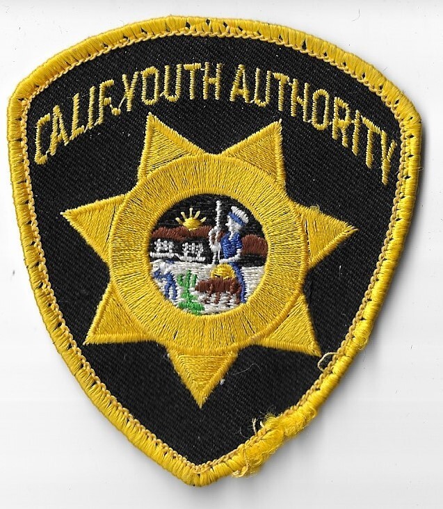CALIFORNIA YOUTH AUTHORITY PATCH 3" x 3-1/4"