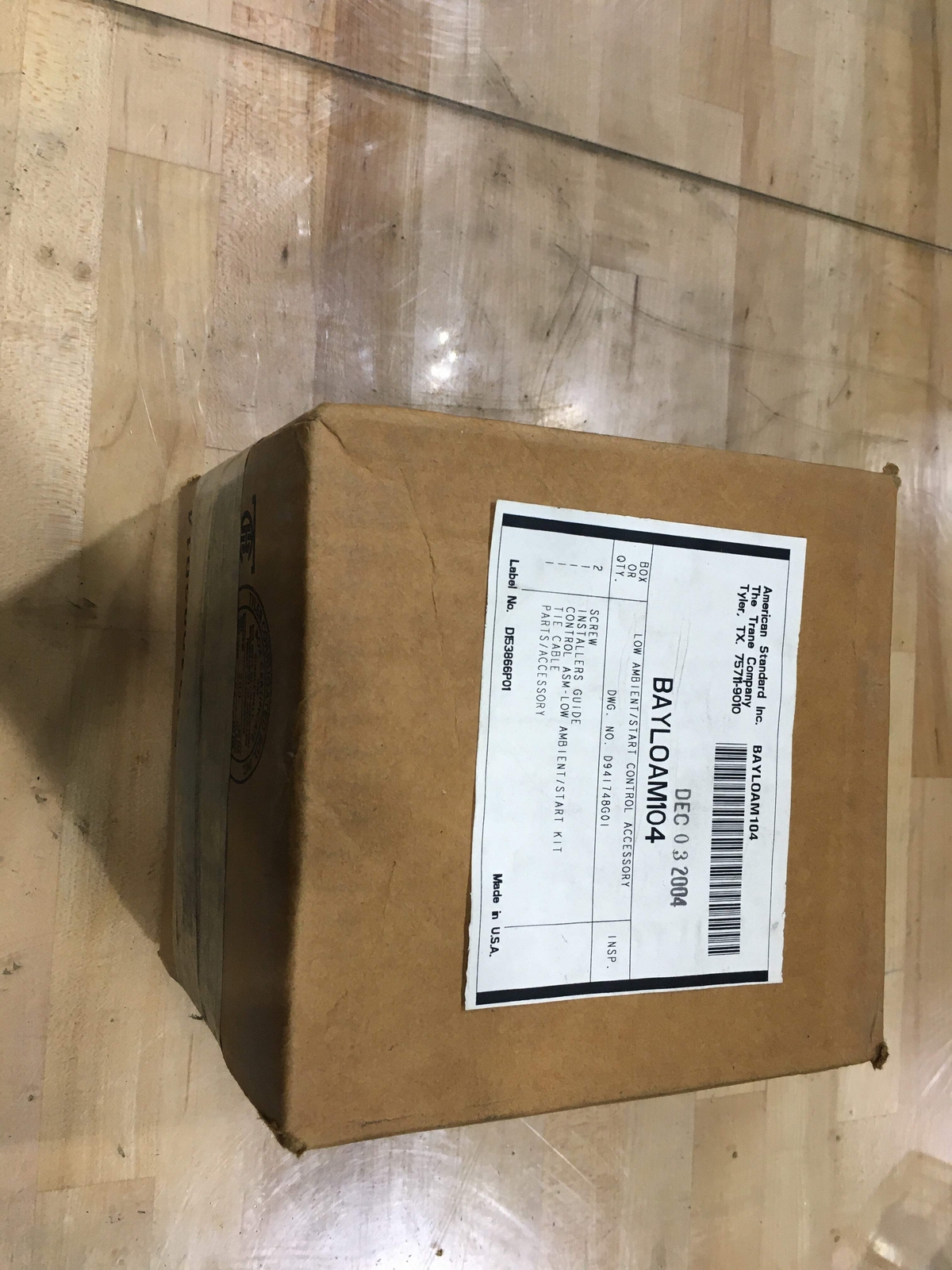 TRANE BAYLOAM104 LOW AMBIENT/ START CONTROL ACCESSORY (150963)