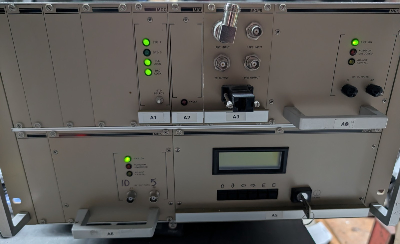 Efratom MFS-286 Dual Rubidium Frequency Standard Atomic Clock 10MHz DOUBLE LOCK