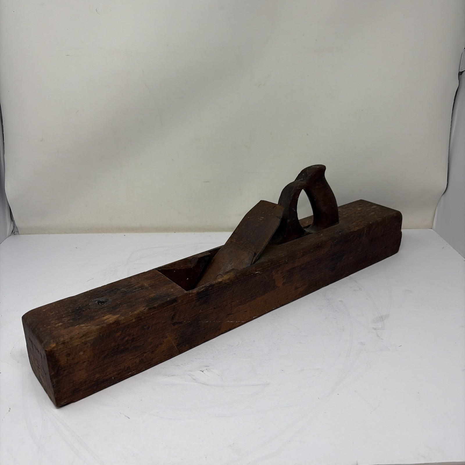 Vintage 22” Scioto Works Wooden Joiner Plane Ohio Tool Co Blade