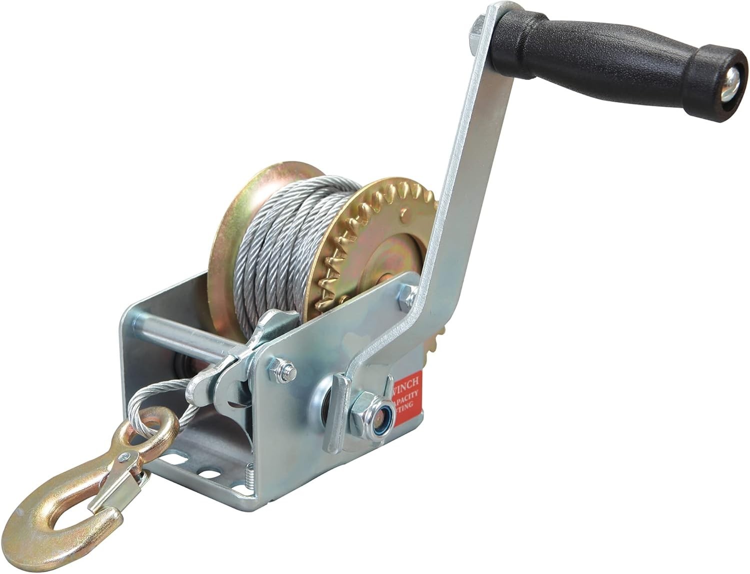 Lightweight Hand Winch with High Capacity for Lifting and Pulling Tasks