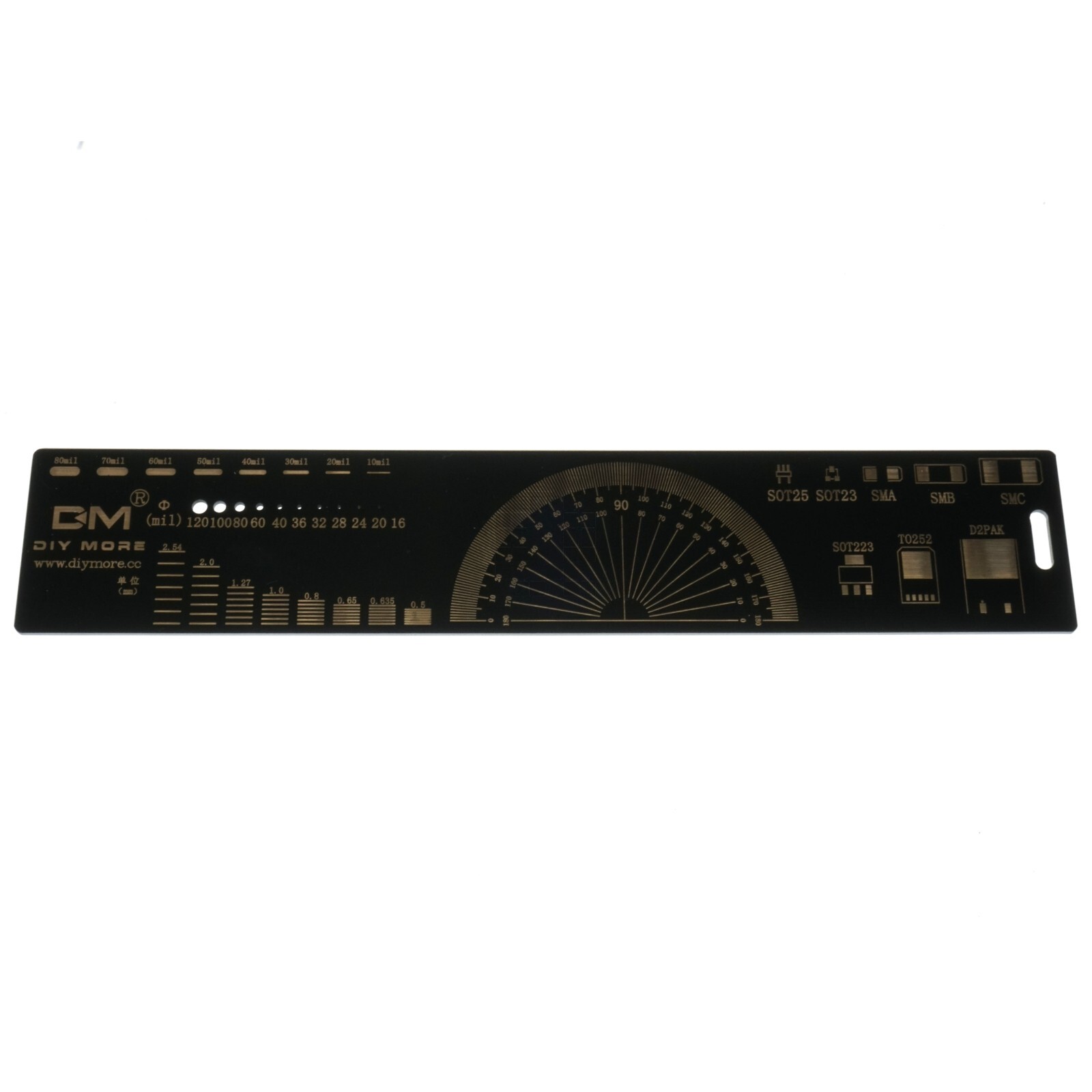 DIY More 020097 20CM Printed Circuit Board PCB Ruler