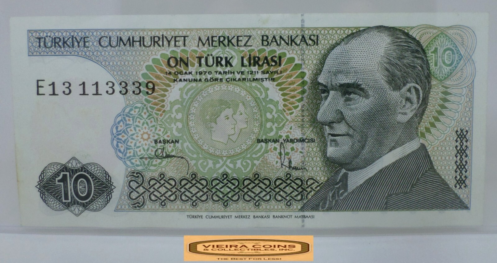 1970 Turkey 10 Lira - #P46840NQ