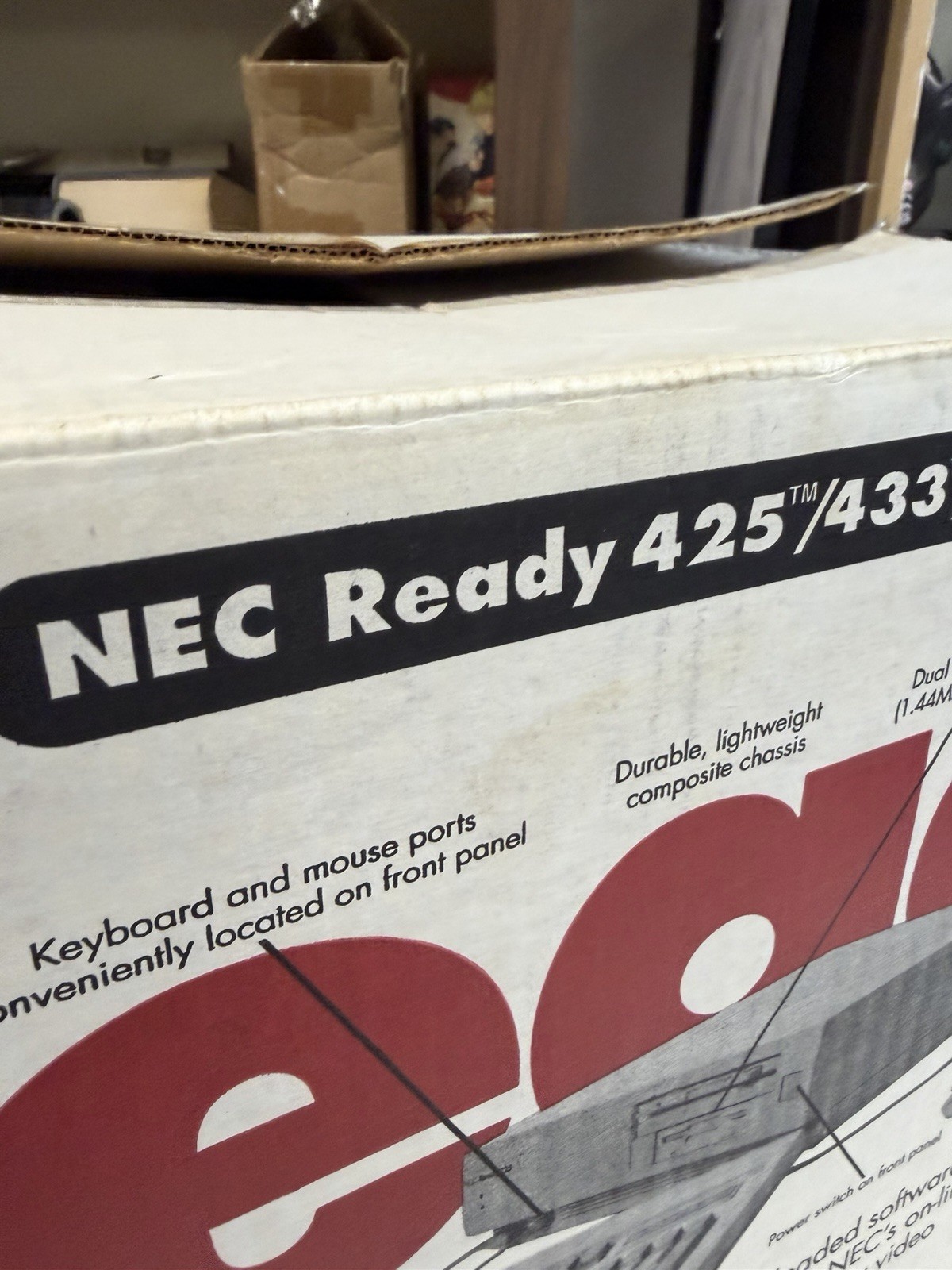 Vintage NEC Ready 466 Personal Computer PC Vintage Gaming Untested As Is W Box
