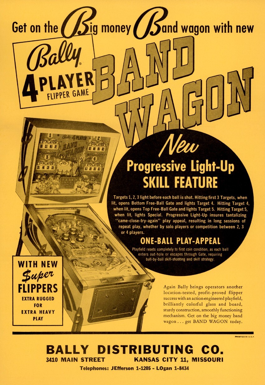 1965 Bally Band Wagon Pinball Machine Rubber Ring Kit