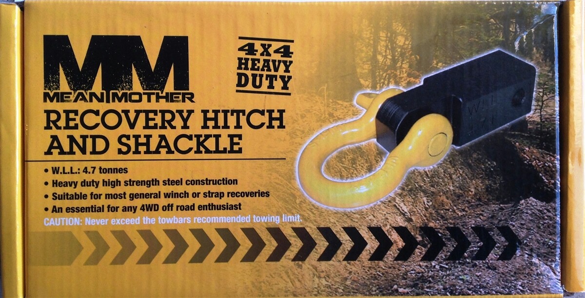 Mean Mother Recovery Hitch with 3/4" Shackle (19mm) 4.7T / 10,500 LB