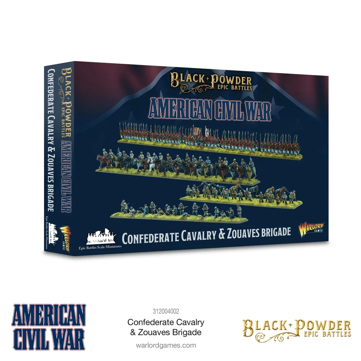 BP Epic Battles American Civil War Confederate Cavalry & Zouaves Brigade