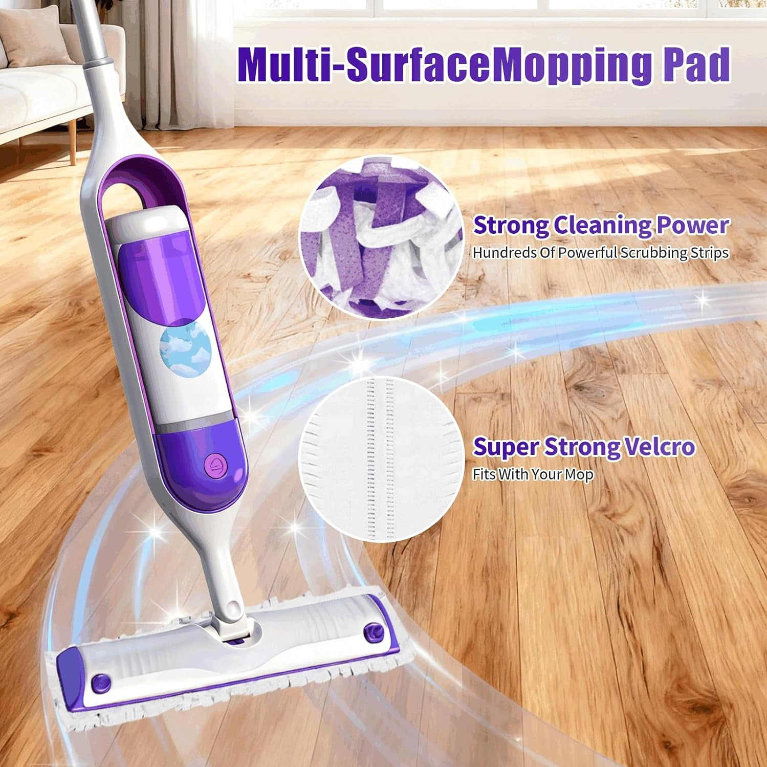 10 Pack Disposable Mopping Pads Refills for PowerMop Multi-Surface