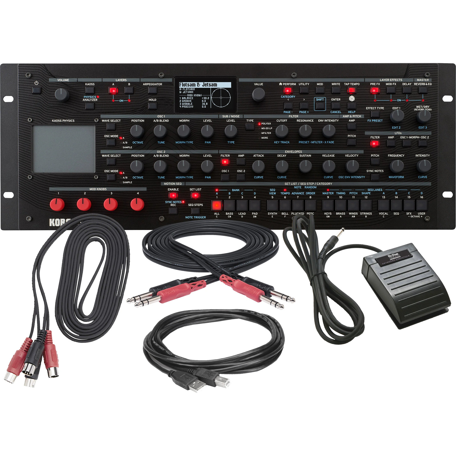 Korg Modwave Module Wavetable Synthesizer CABLE KIT