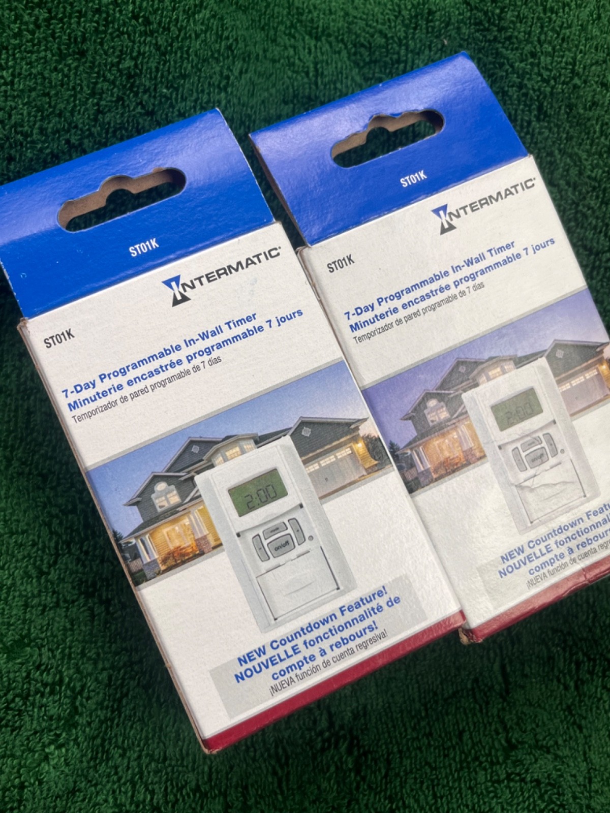 2 Intermatic ST01K Astronomic 7-Day Programmable Digital In-Wall Timer *NEW*