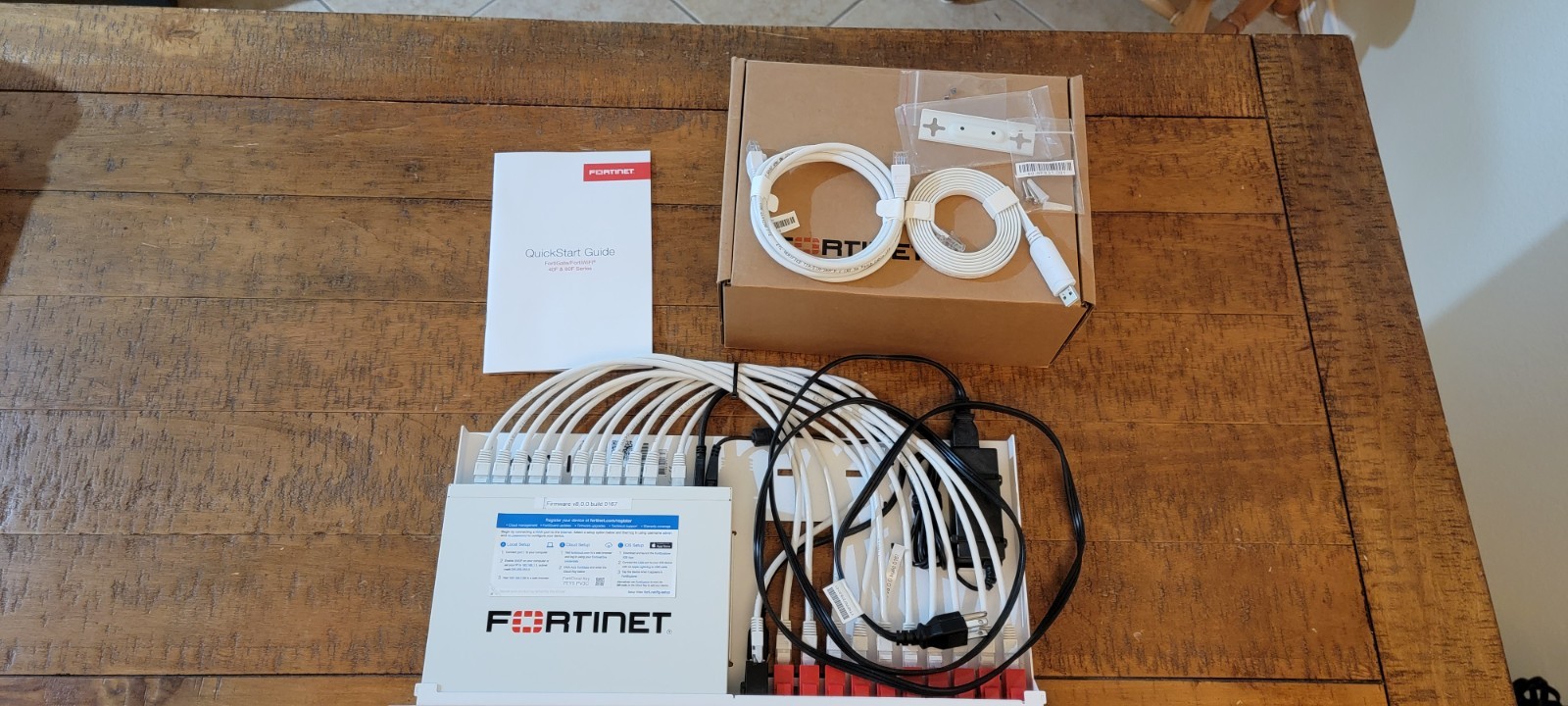 Fortinet FortiGate 60F FG-60F Firewall + Rackmount.IT RM-FR-T10 Bundle