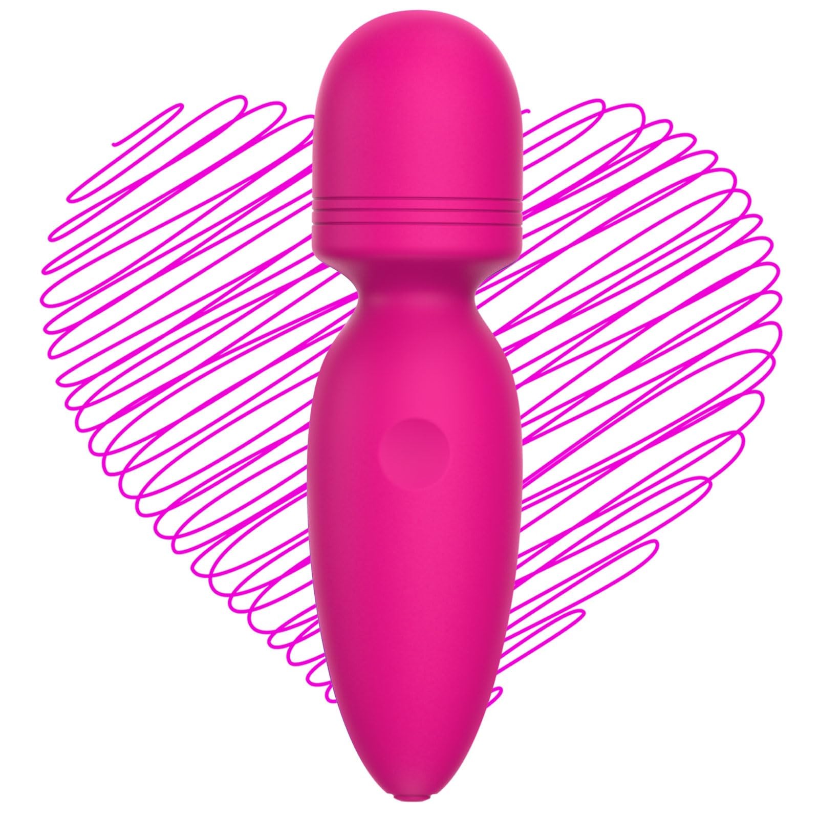 Mini MassagerSmall Cordless Handheld Massager with 10 Quiet Vibration Modes P...