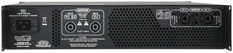 Crest Audio Pro-LITE 7.5 Ultra-Efficient Professional Class D Power Amplifier