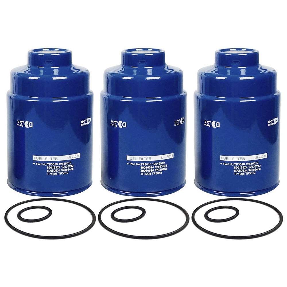 3PCS Diesel Fuel Filter For AC DELCO TP3018 TP3012 12664429 12633243 NEW DURAMA