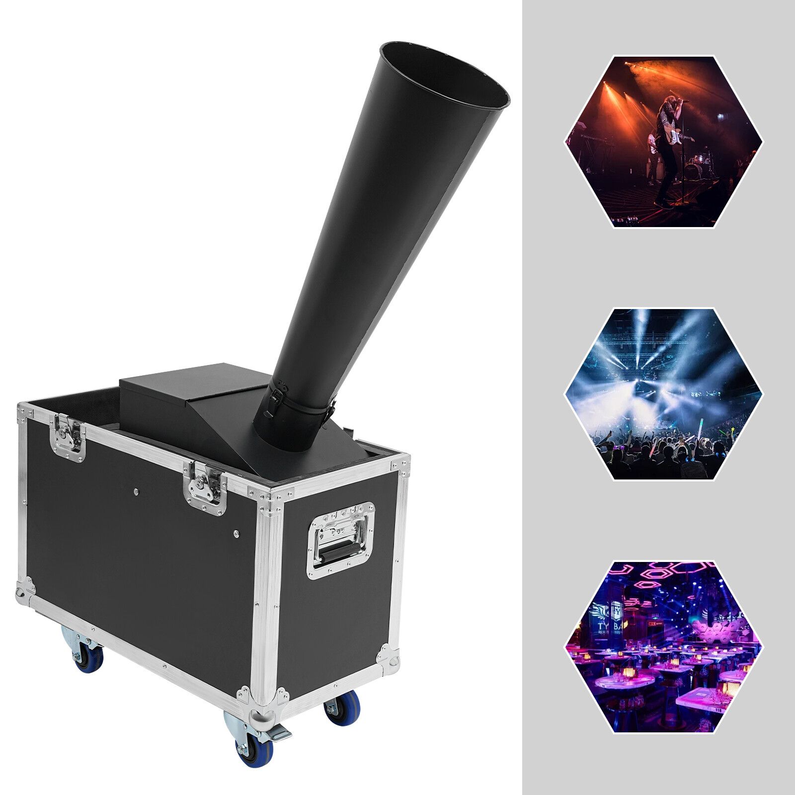 CO2 Confetti Machine with Flight Case Confetti Blaster Jet 19.68 ftUS