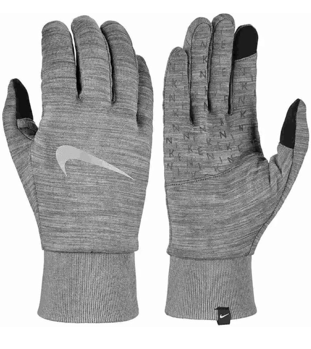 Nike Mens Sphere Running Gloves Men's Sz S Particle Grey/Silver Touch Screen