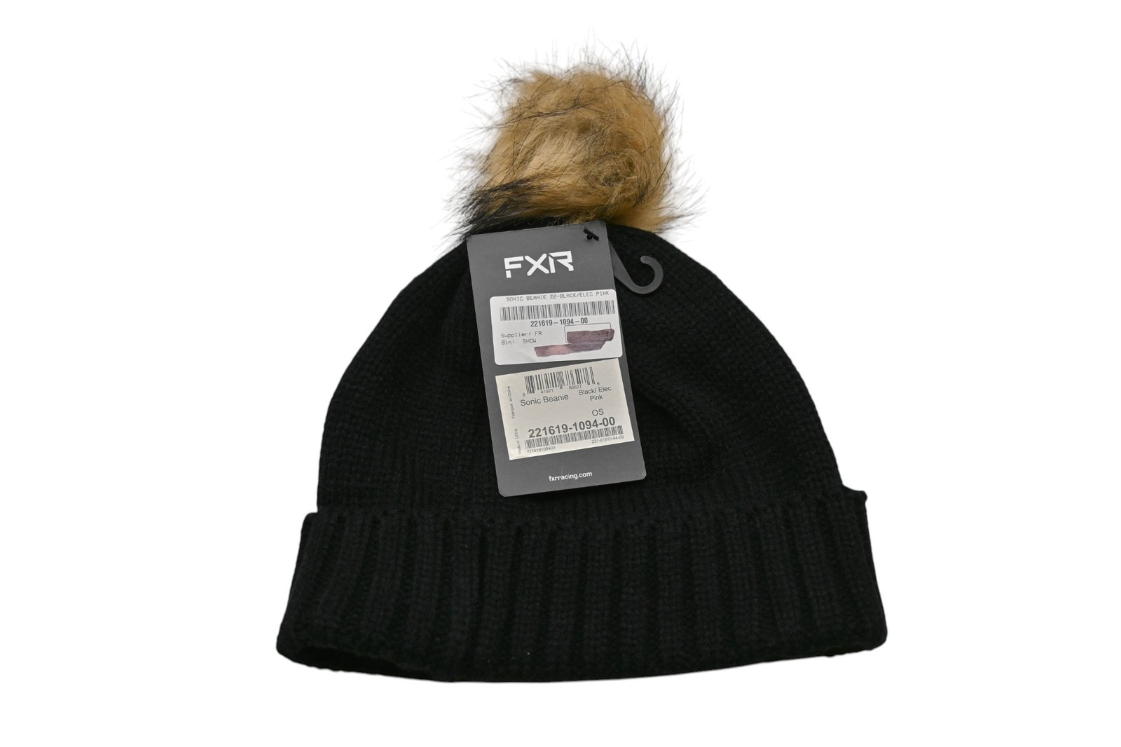FXR 221619-1094-00 OS Black/Electric Pink Sonic Beanie NOS
