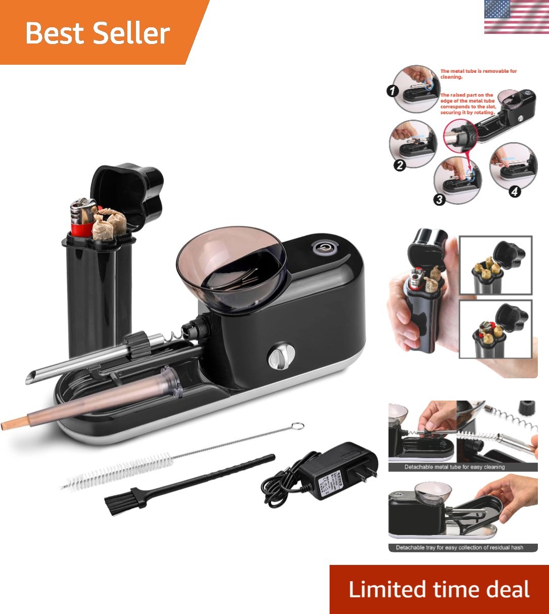 Upgraded Electric Pre Roll Machine,Cigarette Rolling Machine Automatic Cone L...