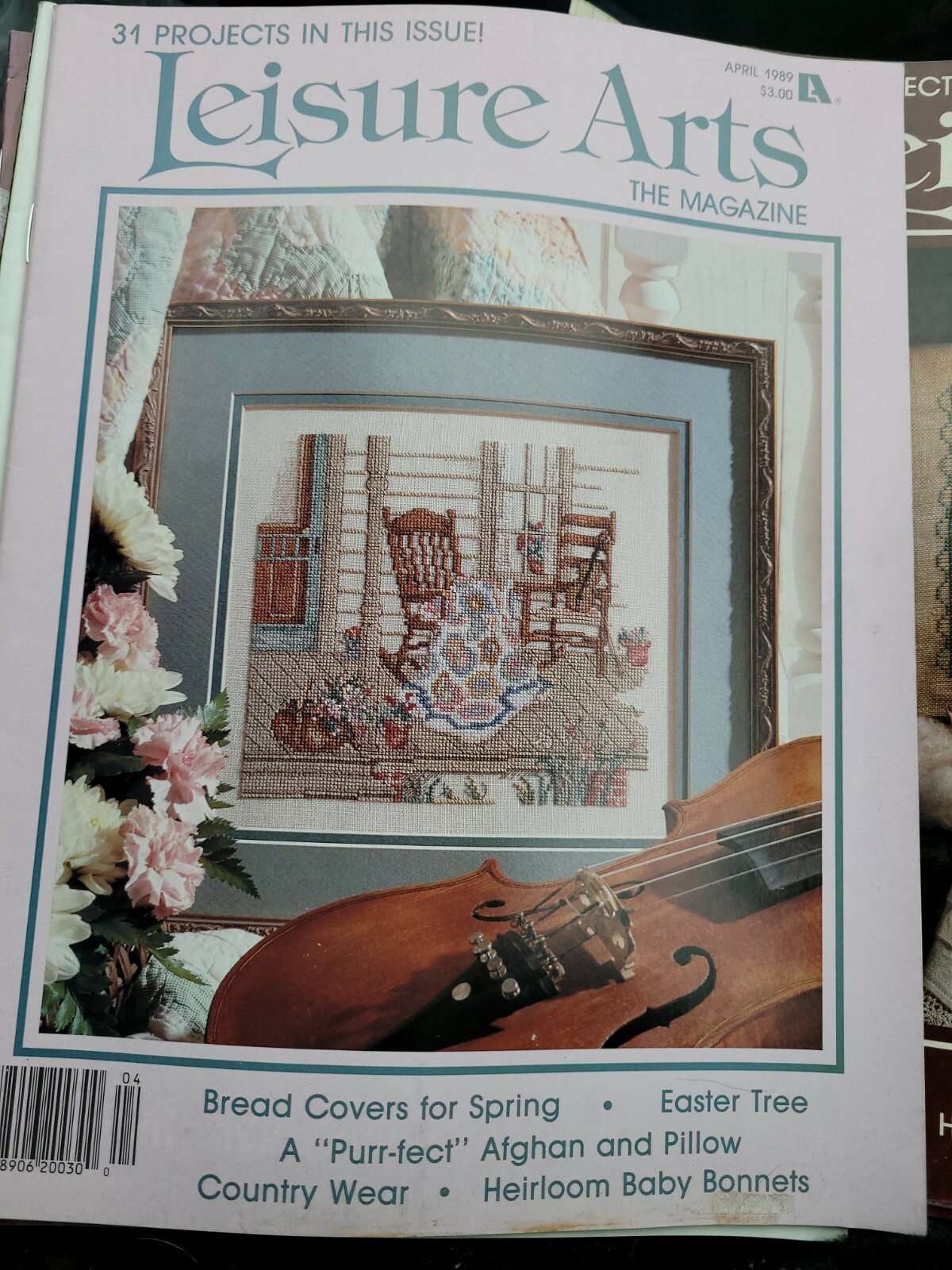 LEISURE Arts Magazine Cross Stitch 30 Projects April 1989 LA1